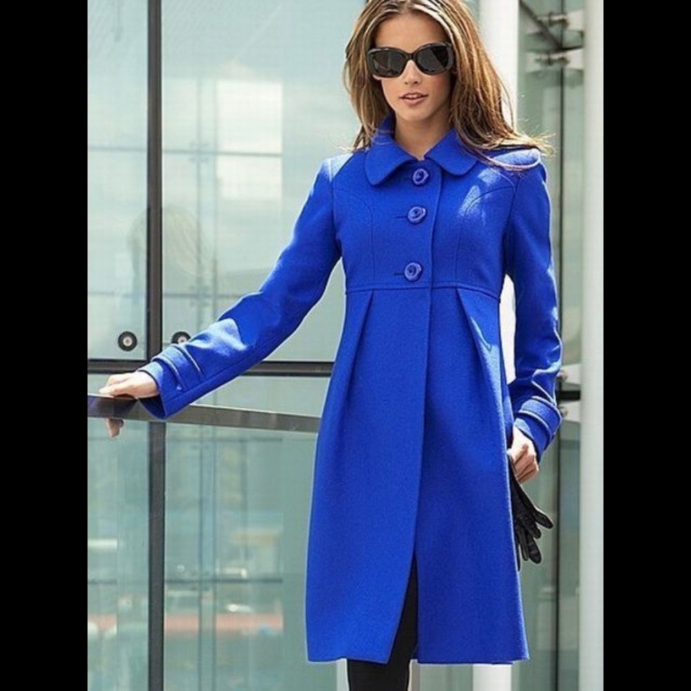 Victoria’s Secret Cobalt Blue Wool Coat